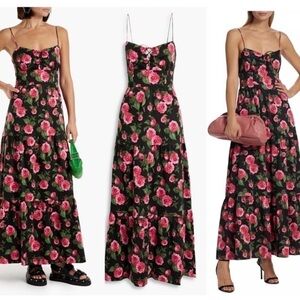 Alice and Olivia Chantay Floral Maxi Dress Sz 4 NWT